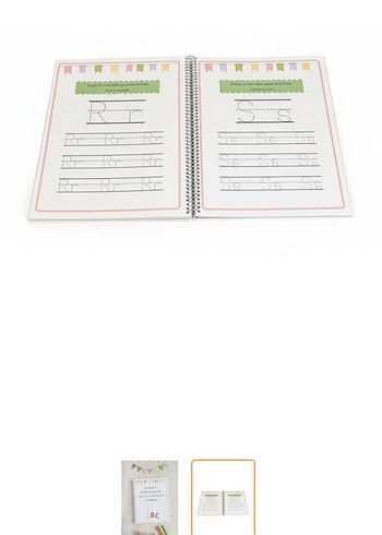 Yaz-Sil Alfabeyi Öğreniyorum Etkinlik Kitabı - Görsel 2