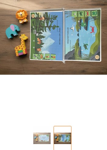 Hayvanlar Temalı Cırt Cırtlı Etkinlik Kitabı - Görsel 2