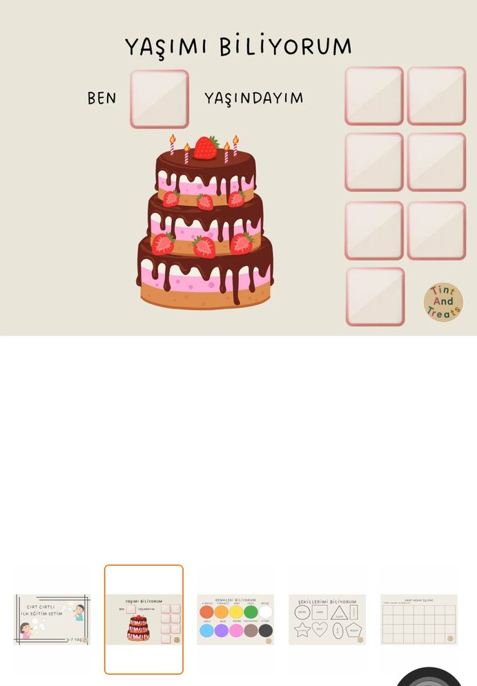 Cırt Cırtlı İlk Eğitim Seti - Görsel 2