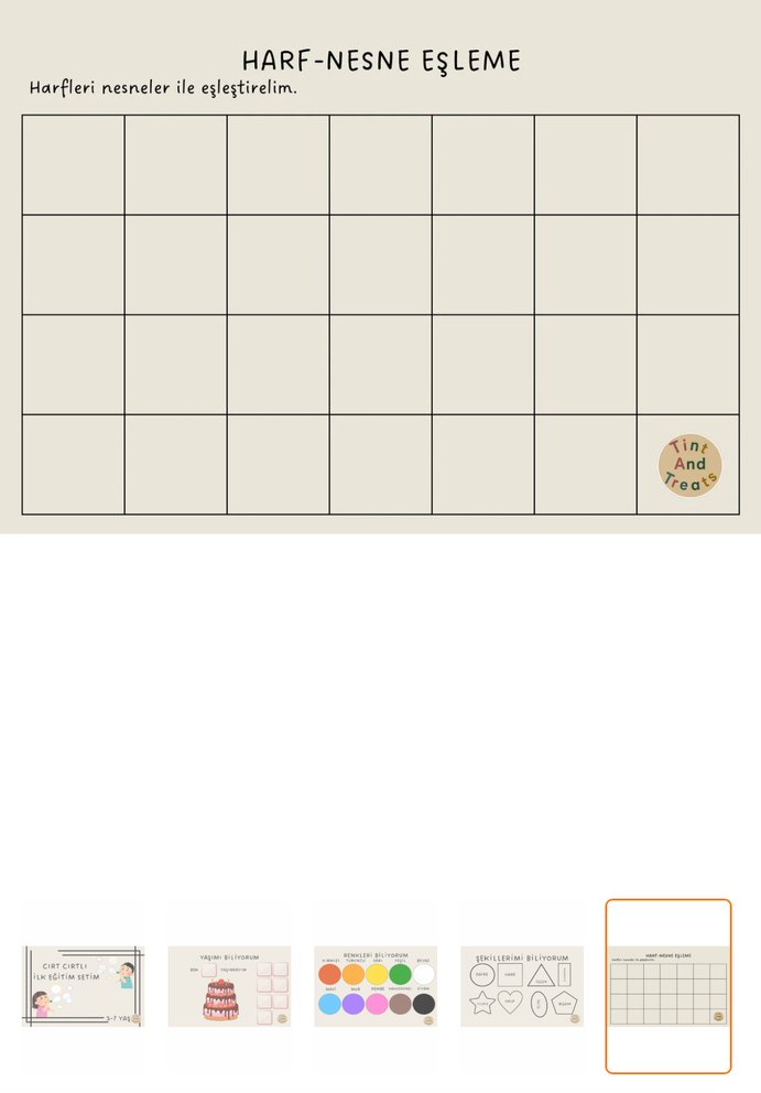 Cırt Cırtlı İlk Eğitim Seti - Görsel 5