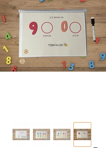 Rakamları Tanıyorum - Cırt Cırtlı Etkinlik Kitabı - Görsel 4