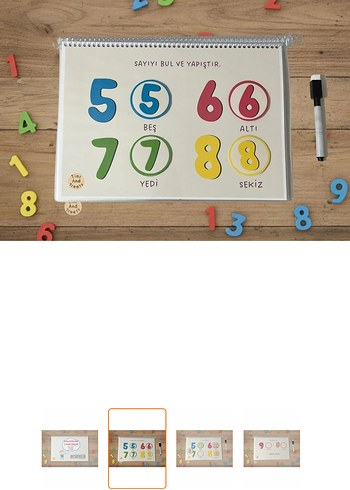 Rakamları Tanıyorum - Cırt Cırtlı Etkinlik Kitabı - Görsel 2