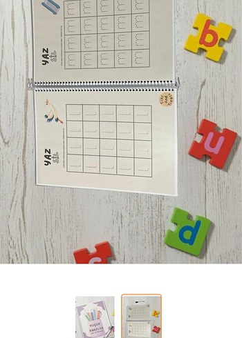 Yaz-Sil Kitap - Küçük Harfler - Görsel 2