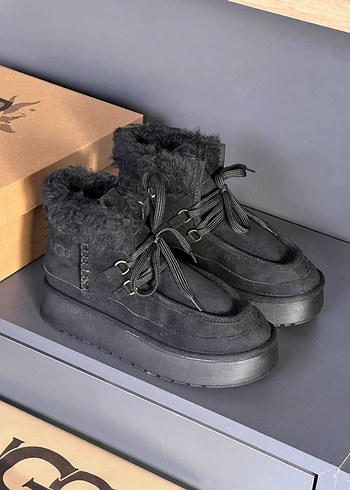 Ugg Siyah Kürklü Kadın Dolgu Topuklu Bot