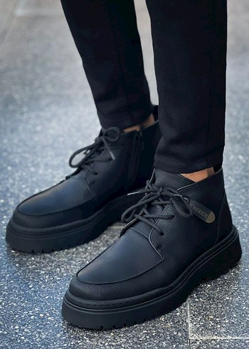 Diğer Siyah Bağcıklı Erkek Street Style Bot