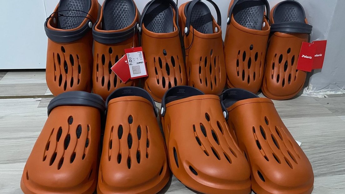 Tokalı Turuncu İçi Antresit Erkek Terlik - Görsel 2