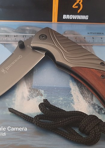 Browning Katlanır Bıçak Ahşap ve Metal Saplı