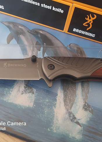 Diğer Browning Katlanır Bıçak Ahşap ve Metal Saplı