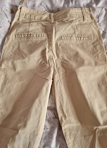 36 Beden camel Renk Krem pantolon