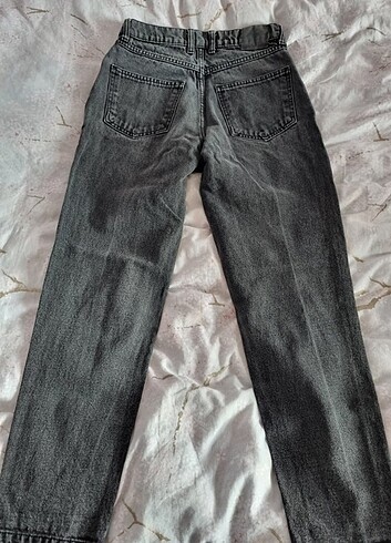36 Beden gri Renk Mom Jean