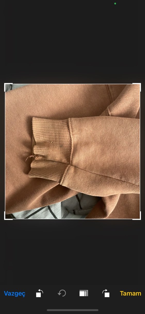 Kadın Kahverengi Fermuarlı Sweatshirt - Görsel 3