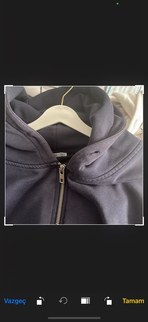 Lacivert Fermuarlı Kadın Sweatshirt - Görsel 5