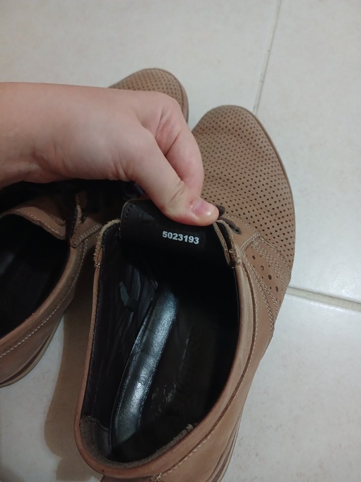 Bej Cassual divase Erkek Ayakkabı Bağcığı - Görsel 3