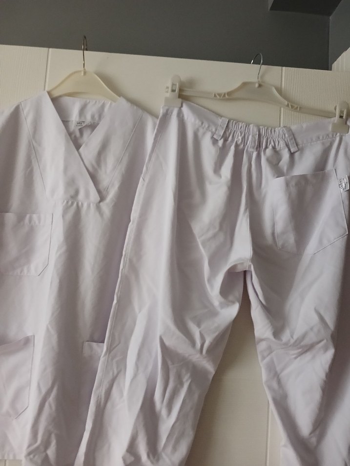 Beyaz scrubs - Görsel 4