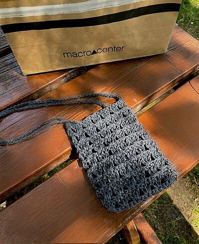 Diğer örgü askılı mini çanta handmade minibag