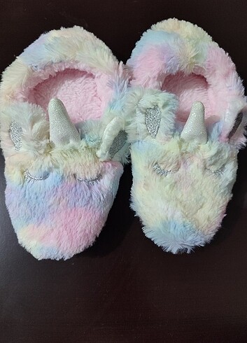 27 Beden Kız çocuk unicorn panduf