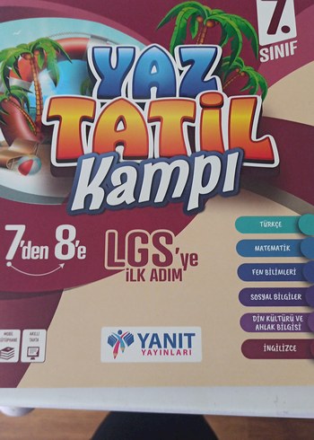 7. Sınıf Yaz Tatil Kampı LGS Hazırlık Kitabı