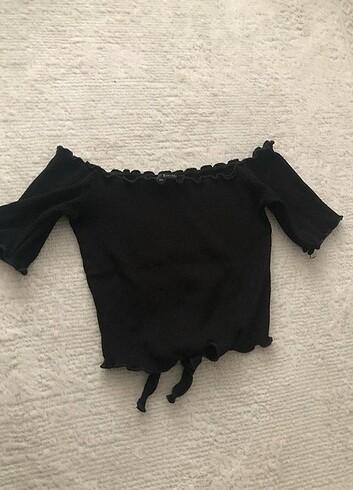 Yazlık Bershka crop top