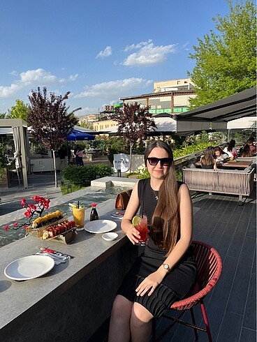 xs Beden siyah Renk NETWORK ELBİSE