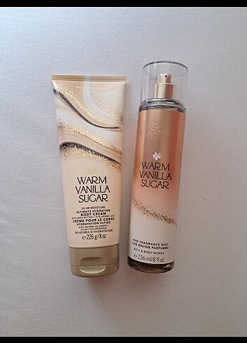 Bath & Body Works Warm Vanilla Sugar Body Mist + Cream
