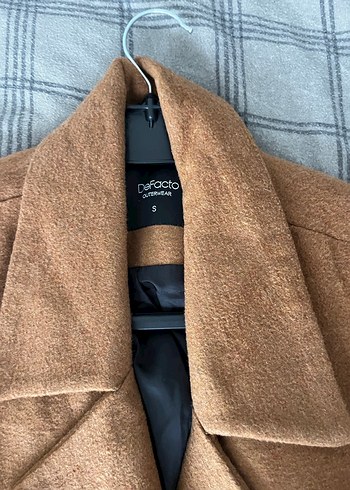 Düğmeli Kahverengi Midi Kadın Kaban - Görsel 2