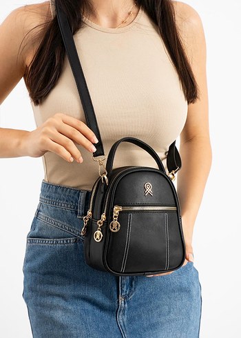 Armut 
Siyah  beyaz Kadın Çanta - Görsel 2