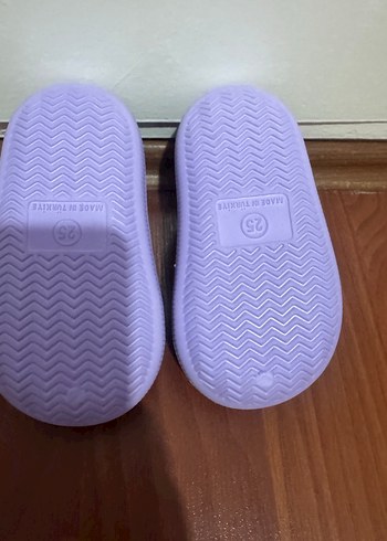 Mor Kürklü Kız Çocuk Ev Terliği - Görsel 2