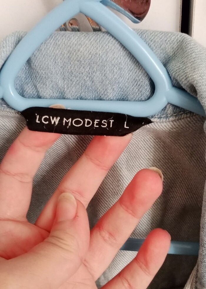 tesettür kot ceket - Görsel 4