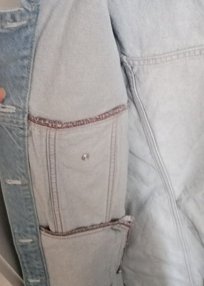 tesettür kot ceket - Görsel 5