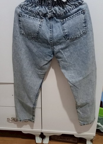 lastik detay kot pantolon - Görsel 4