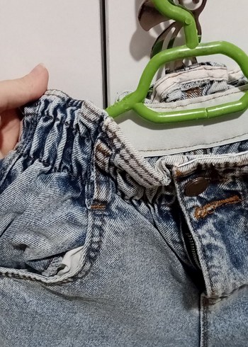 lastik detay kot pantolon - Görsel 3