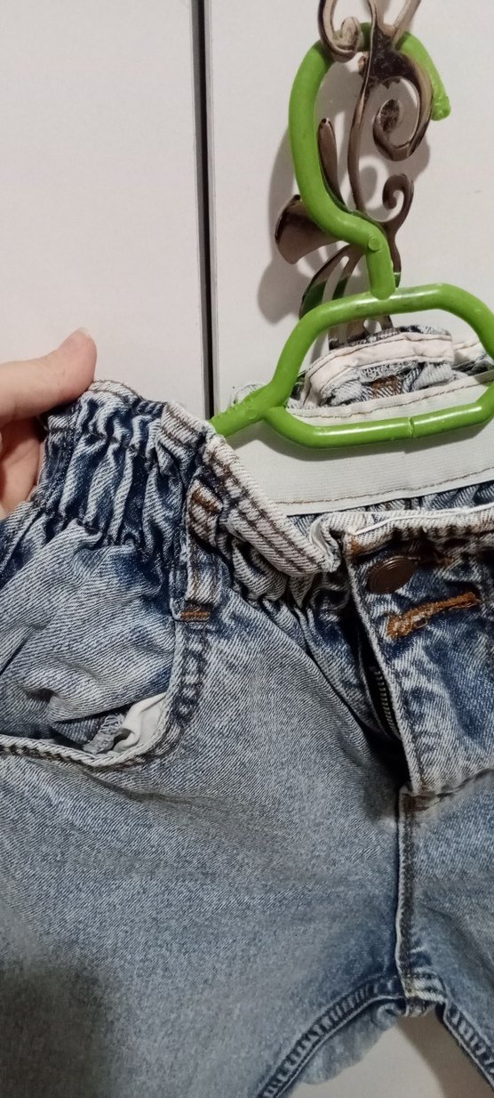 lastik detay kot pantolon - Görsel 3