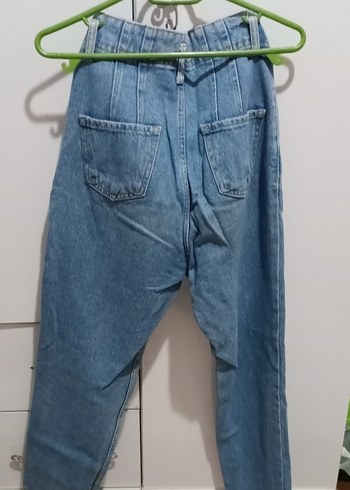 Pastel Mavi Kadın Normal Kesim Denim Pantolon ambar marka - Görsel 5