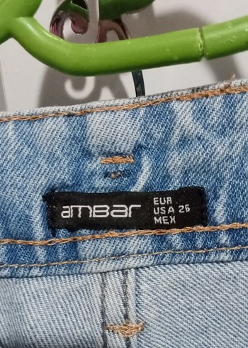 Pastel Mavi Kadın Normal Kesim Denim Pantolon ambar marka - Görsel 3