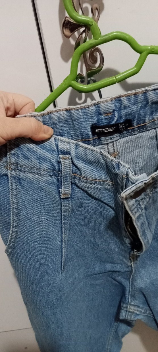 Pastel Mavi Kadın Normal Kesim Denim Pantolon ambar marka - Görsel 2