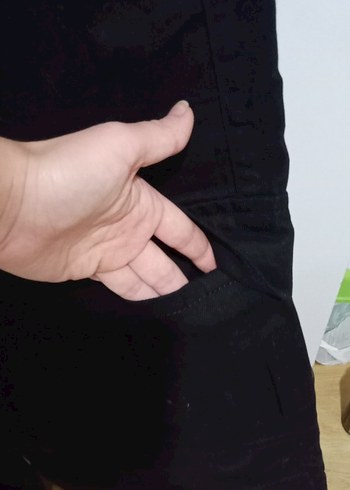 Ambar siyah kargo pantolon - Görsel 2