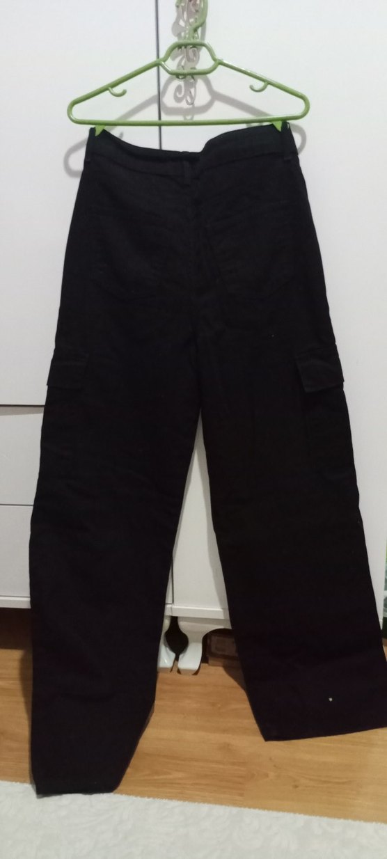 Ambar siyah kargo pantolon - Görsel 3