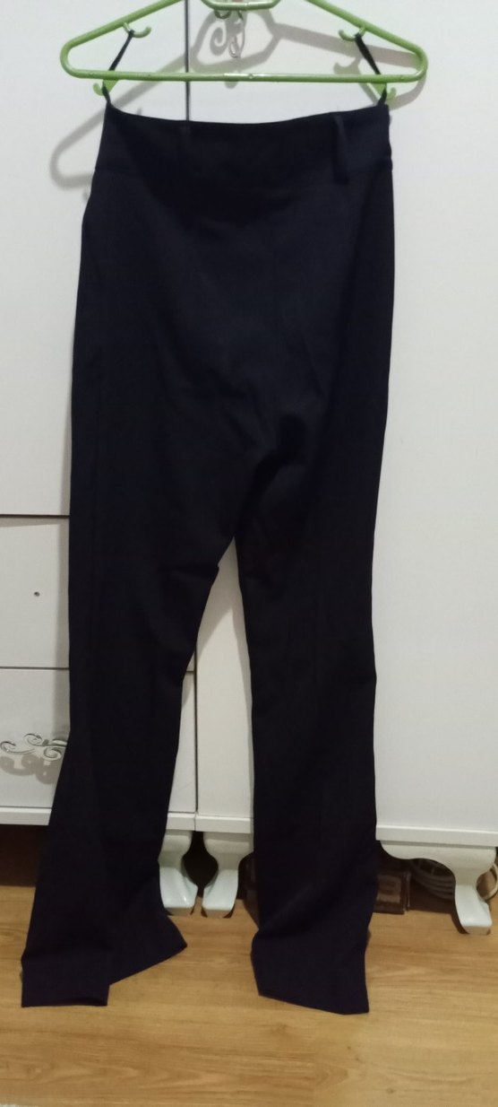 ispanyol paça flare model kumaş pantolon - Görsel 3