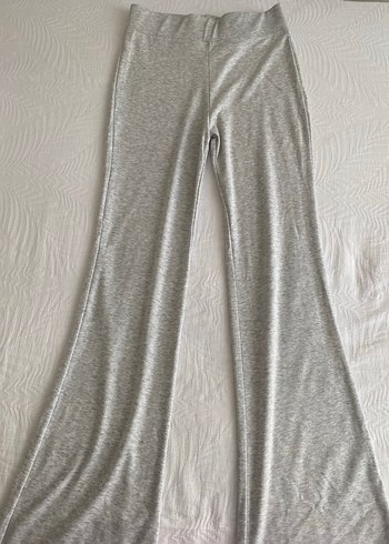 Bershka Gri Kadın İspanyol Paça Pantolon