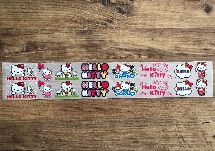 Dtf tekstil baskı 10x60 cm boyutunda