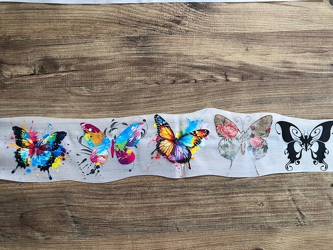 Dtf tekstil baskı 10x60 cm boyutunda
