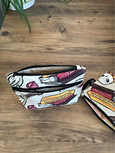 İkili Makyaj çantası (cüzdan) - Görsel 4