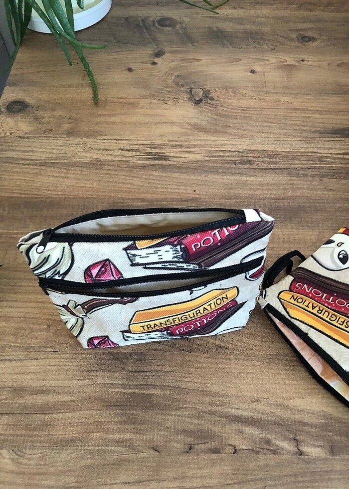 İkili Makyaj çantası (cüzdan) - Görsel 4