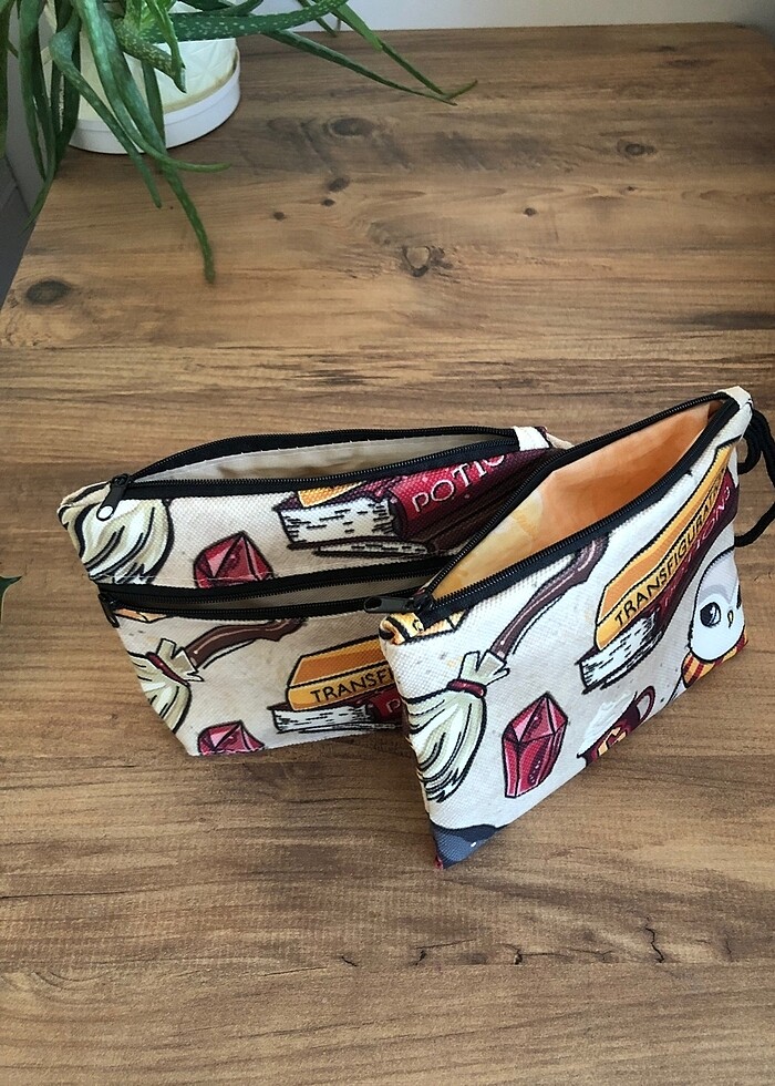 İkili Makyaj çantası (cüzdan) - Görsel 5