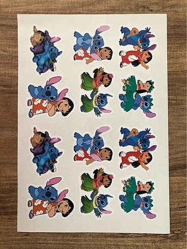 Stiker A5 boyutunda