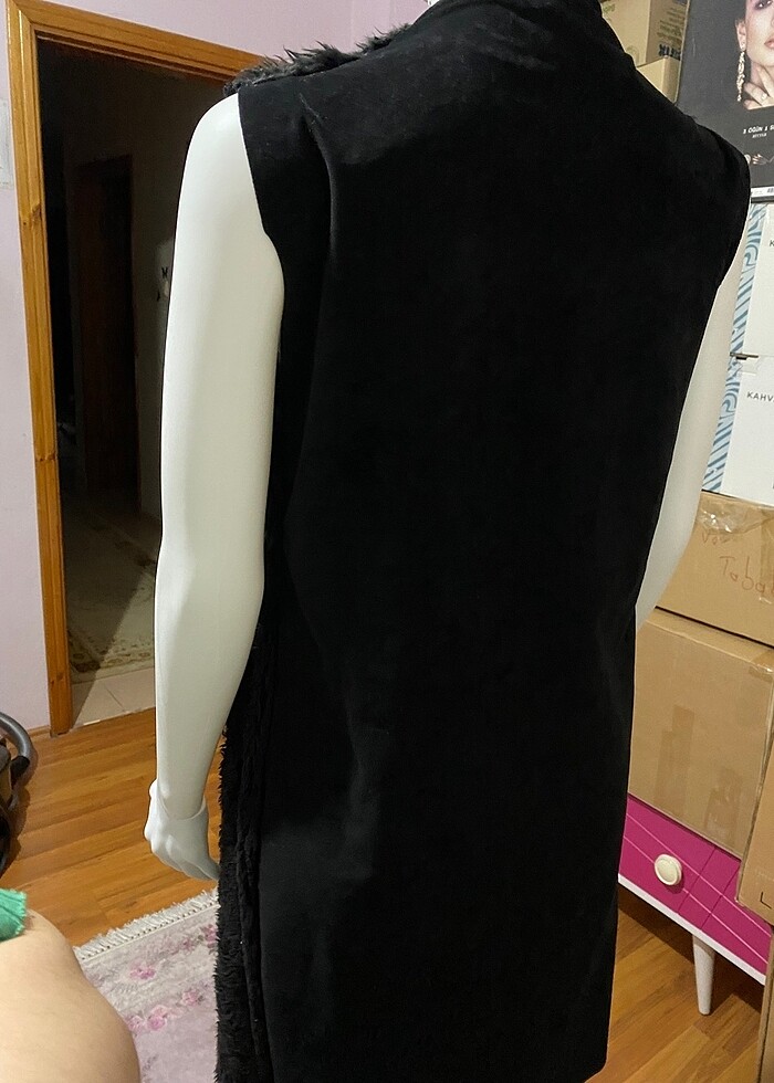 SIFIR PELUŞ YELEK - STANDART BEDEN - Görsel 5