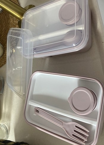 Bej Renkli Pastel Yemek Saklama Kabı Seti - Görsel 3