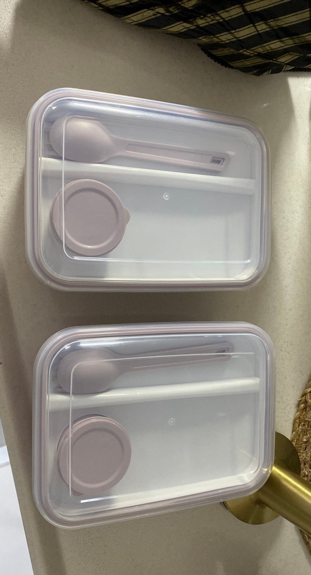 Bej Renkli Pastel Yemek Saklama Kabı Seti - Görsel 2