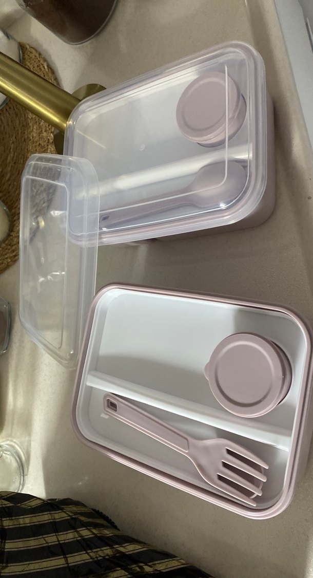 Bej Renkli Pastel Yemek Saklama Kabı Seti - Görsel 3