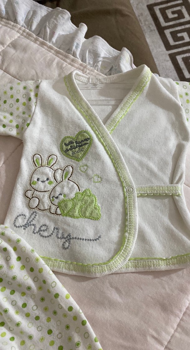 Nakışlı Dantel Detaylı Bebek Erkek Takımı - Görsel 4